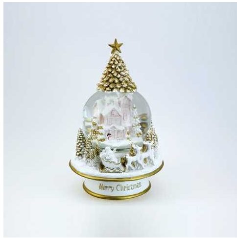 🎄 Illuminated Snow Globe with Christmas Tree – Born to Sparkle